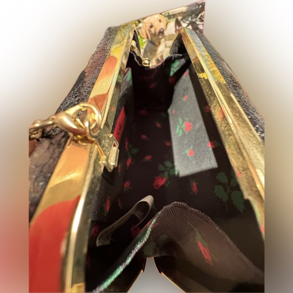 Betsey Johnson Vintage small black hard sided compact bag - Picture 2 of 15